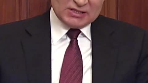 The President of Russia, who wants to intervene on the liberation of Ukraine.