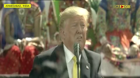 Donald Trump & his Hindi | Donald Trump Speech from Motera Stadium | Namaste Trump event | DNA India