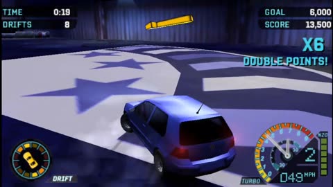 NFS Underground Rivals - Drift Attack Event 9 Bronze Difficulty(PPSSP HD)