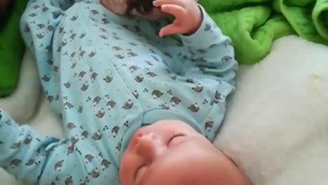 Bulldog and baby share very special friendship
