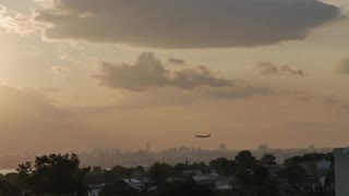 plane landing view