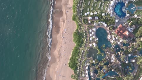 Drone capture incredible footage of Maui Wailea Beach Resort