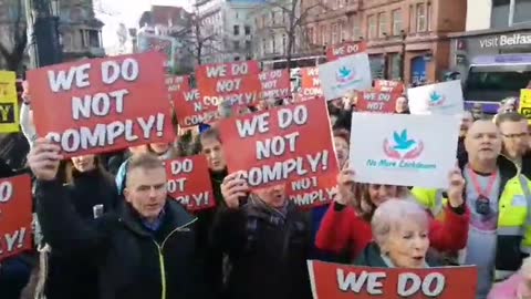 UK - Northern Ireland - Belfast Protest