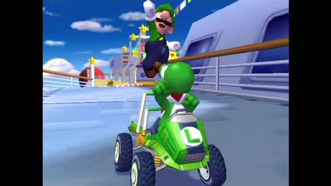 Mario Kart: Double Dash!! - 150cc Flower Cup (Progressive Scan Mode)