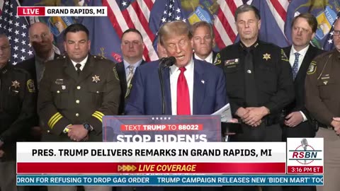 We will END deadly sanctuary cities immediately. President Trump in Grand Rapids, Michigan