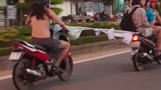 One Way to Tow a Motorcycle