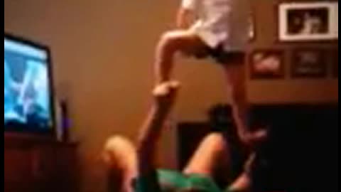 Mom's Yoga Trick With Daughter Goes Spectacularly Wrong
