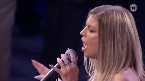 Fergie Performing National Anthem