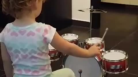 Young drummer