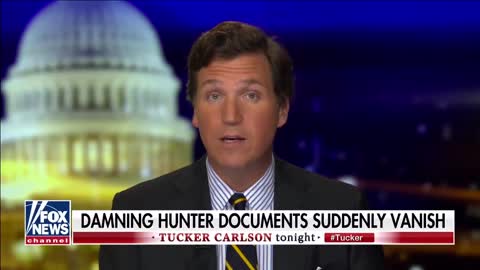 Tucker Carlson program of 10/28/2020 re Documents Stolen From Shipping Company - no rights claimed