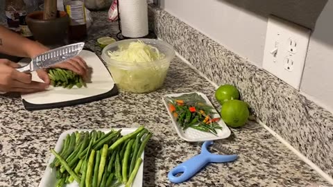 How to make Papaya Salad (Tamakhoong) Laos style recipe & tutorial video