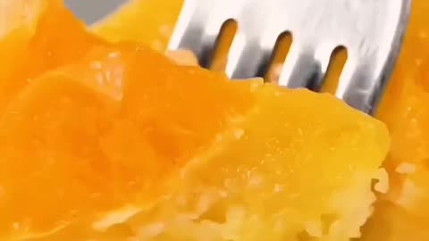 Orange dessert pastries