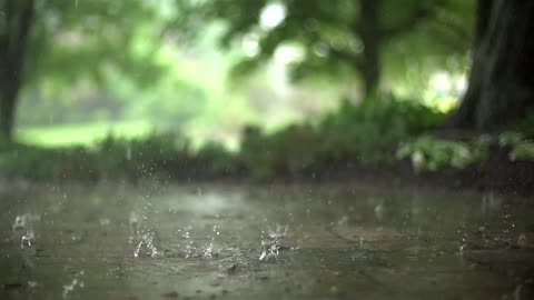 Raindrops in Super Slow Motion