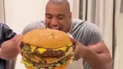 Huge Larry Wheels & A Huge Burger | Who Wins???