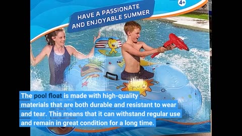 Read Reviews: Alupssuc Summer Large Inflatable Pool Floats KidsTeens, 0.3mm Thickened PVC Pool...