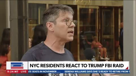 ‘NPC’ Protester Holding ‘Arrest Trump’ Sign Outside Trump Tower Can’t Say What He’s Done Wrong