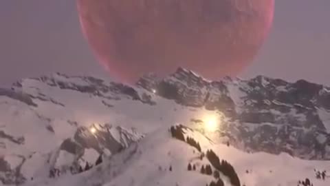 The moon in the Alps!!!