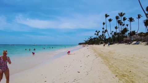 Punta Cana 4K - Dominican Republic - 45 Minute Beach Walk
