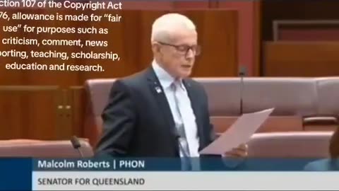 Senator Malcolm Roberts – Pfizer Faked Studies – Vaccines were an Assault Operation by the Military