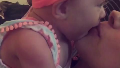 Baby kisses turn sour
