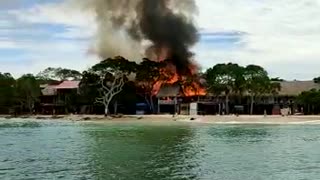 Incendio de cabañas