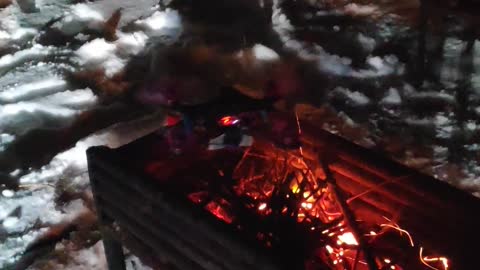 fires coals with a drone