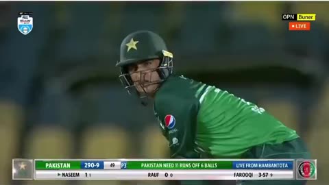 Thrilling last over Pakistan vs Afghanistan