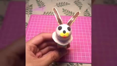 How to making model cream bunny