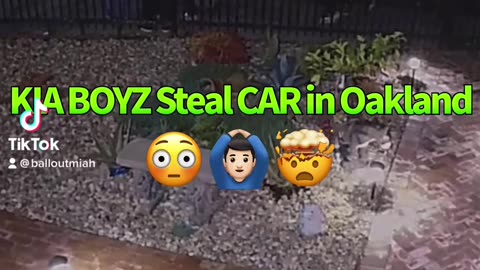 Kia boyz🥷🏽 steal a car in Oakland (caught on ring cam)