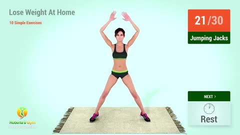 Here are 10 Simple Exercises To Lose Weight At Home