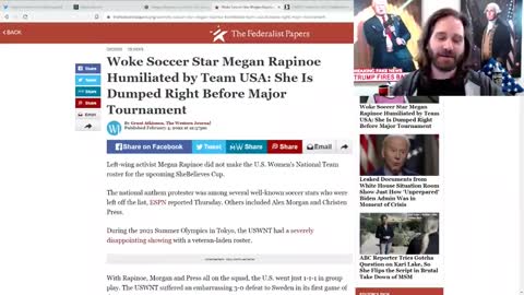 MEGAN RAPINOE HUMILIATED AS SHE IS CUT FROM MAJOR TOURNAMENT