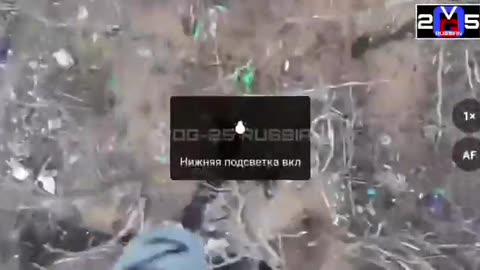 Russian drone attacks Ukrainian positions with VOG-25 (14.03.2024)