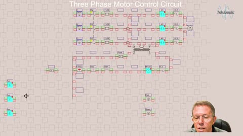 3PH Motor Control Circuit 3 Wire Start/Stop with Indicator Lights.