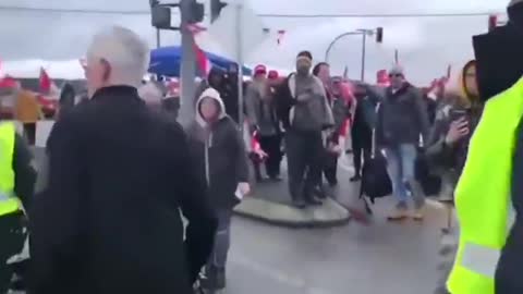 A Snake News Crew Gets Spit On And Chased Away By Pissed-Off Patriots At Surrey, BC Freedom Rally