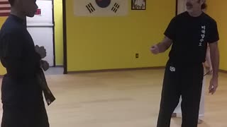 Cross hand wrist grab # 1