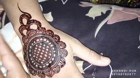 Injection Mehndi Design||Gol Tiki Mehndi Design||Arabic Mehndi Design