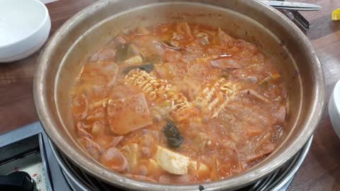 Kimchi stew delicious restaurant