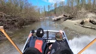 Whipping a 360 in a Jet Stream Boat
