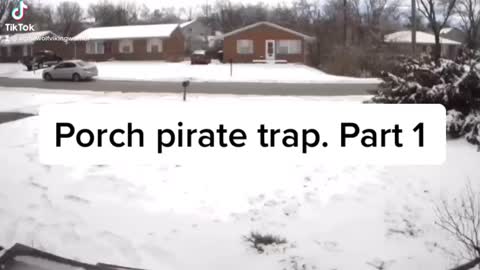 Porch pirate trap