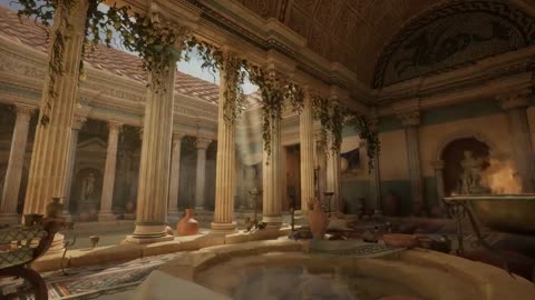 ***The Beautiful Ancient Roman Baths for Thinkers l Immersive Experience (4K)***