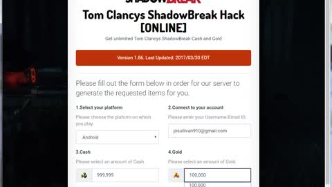 [WORKING] Tom Clancy's ShadowBreak Hack V1.2a