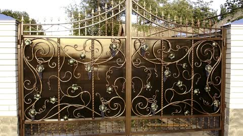 Best Design Wrought- Iron Gates – Ideas of Metal Gates With Elements of Artistic Forging