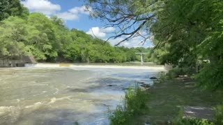 Water surge after the rain