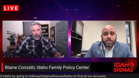 Blaine Conzatti - President of Idaho Family Policy Center and his take on the Idaho Library Bill