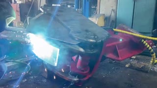 Guillotine welding