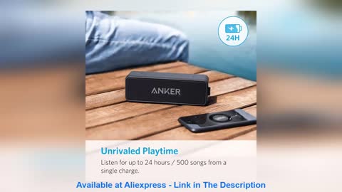 ☘️ Anker Soundcore 2 Portable Wireless Bluetooth Speaker Better Bass 24-Hour Playtime 66ft Bluetooth