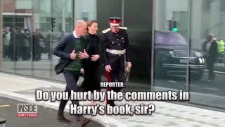 Prince William Ignores Questions About Brother Harry’s Book