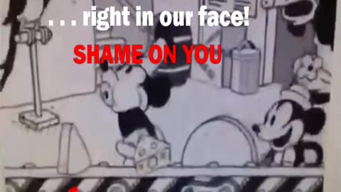 Mickey Mouse Making Holes In Swiss Cheese W/Erect Penis—WTH!