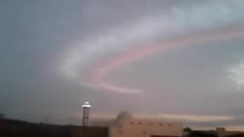 Strange phenomenon recorded from the skies of #Tunisia