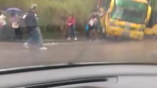 Video: Bus se accidentó en el norte de Bucaramanga